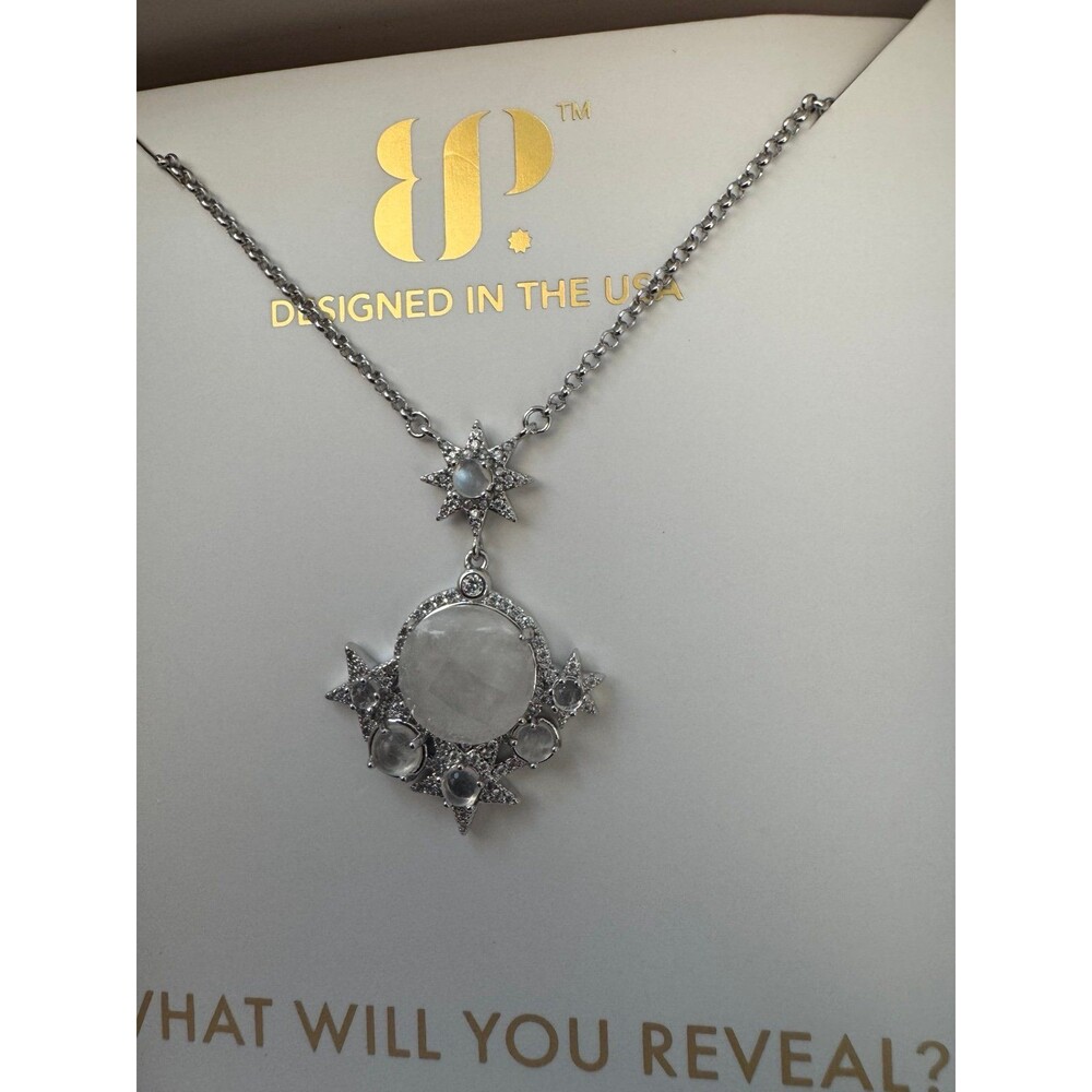 BP. Starburst Moonstone Pendant Necklace